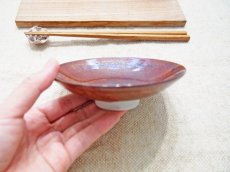 画像3: 柿釉　高台小皿【甲和焼芝窯】 (3)