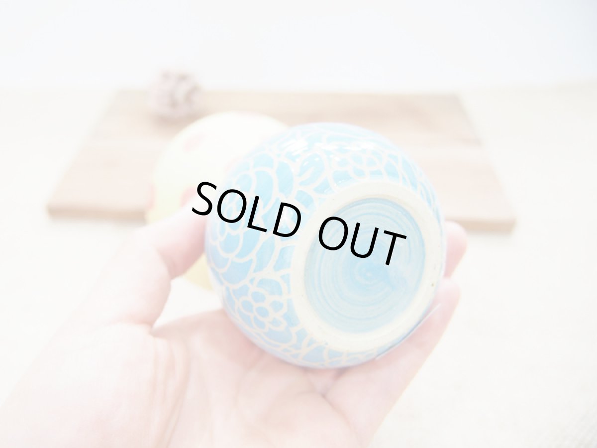 画像3: 紋花彩泥掻落　花器1【nicorico】 (3)