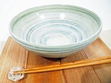 画像1: 練上マーブル　6.5寸鉢【甲和焼　芝窯】 (1)