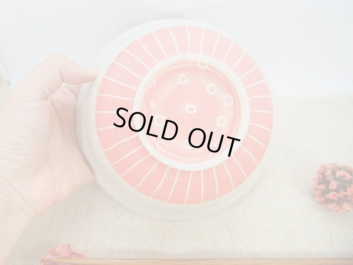 画像4: 紋花彩泥 どんぶり(小さい花)-1【nicorico】 (4)