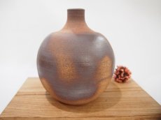 画像5: 甲和土貝跡焼〆　花瓶【甲和焼　芝窯】 (5)