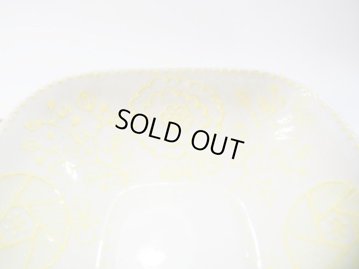 画像6: スクエアボウル　cute flower（いっちん／レモンイエロー）　【nicorico】 (6)