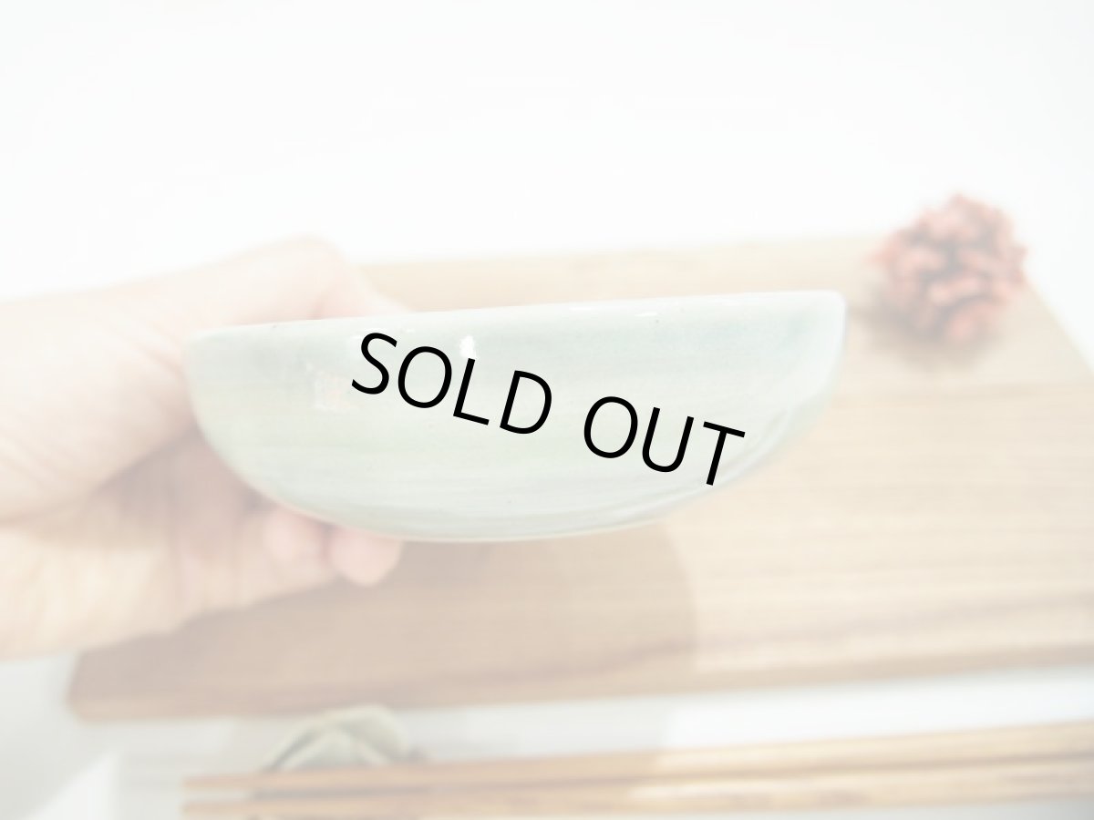 画像3: 紋花彩泥掻落マーブル　平鉢（紫/若草）　【nicorico】 (3)