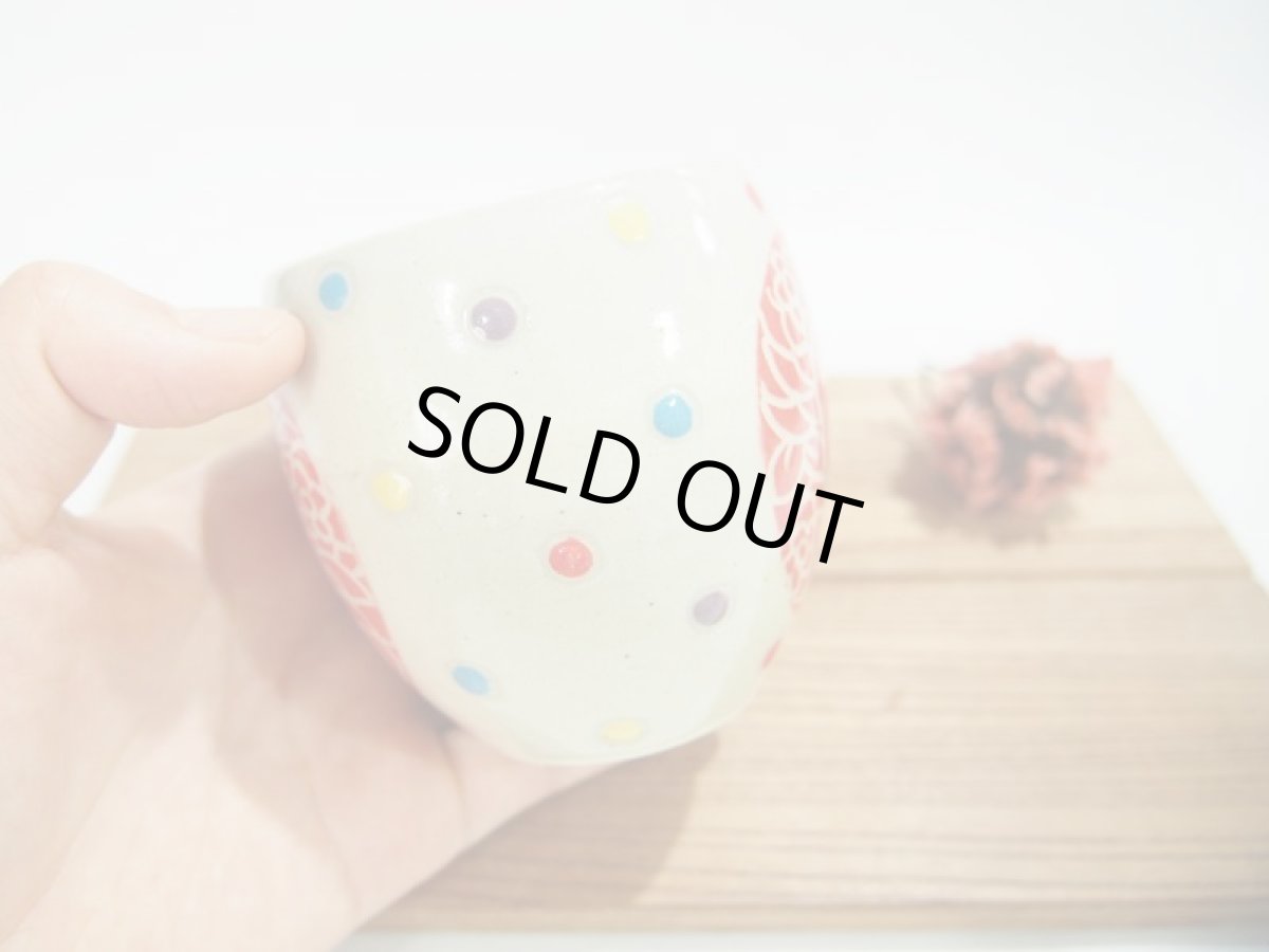 画像5: 赤りんご　ゆのみ (丸)　【nicorico】 (5)