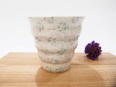 画像5: 【予約販売】紋花彩泥掻落ドット　naminami cup（薄紫×若草）　【nicorico】 (5)