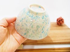 画像3: 紋花彩泥掻落マルチドット　ごはん茶碗　3　【nicorico】 (3)