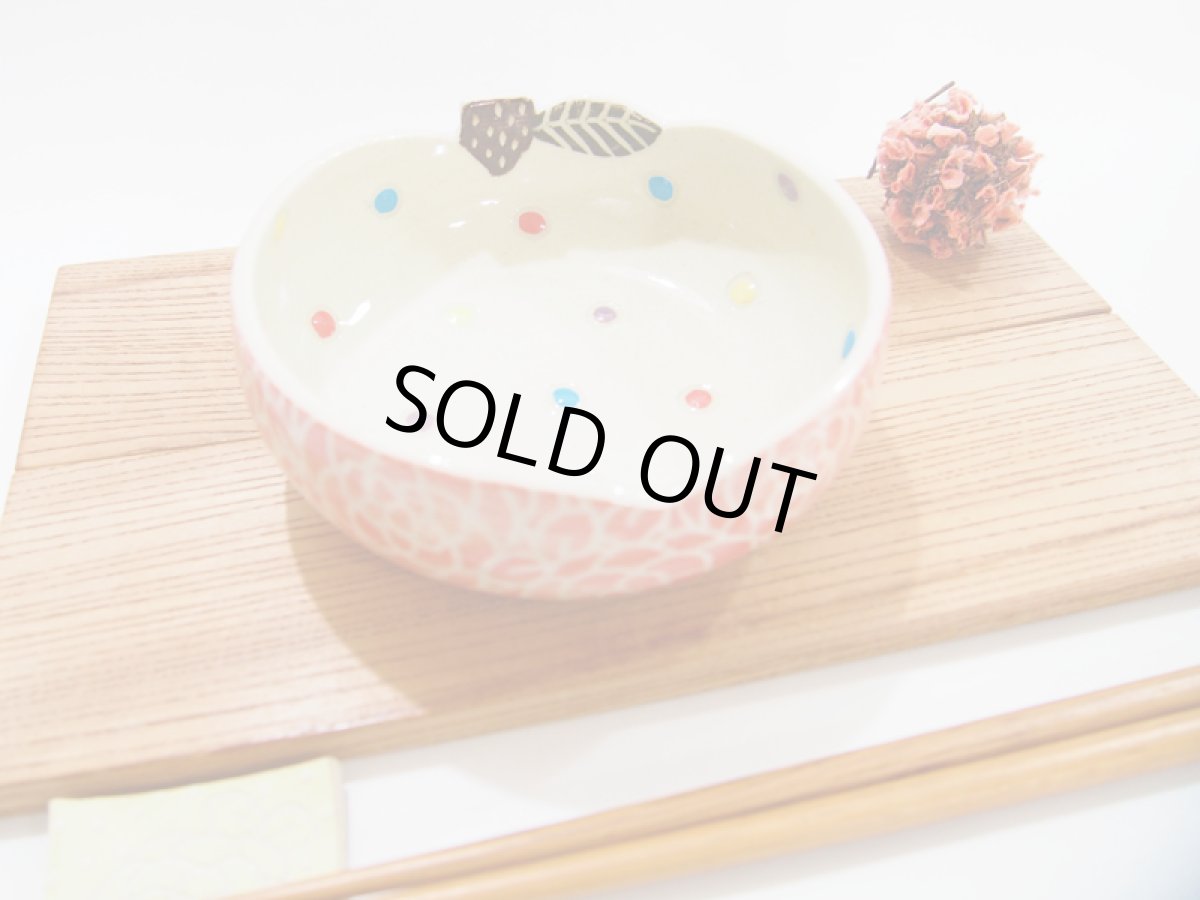 画像6: 赤りんご　平鉢　【nicorico】 (6)