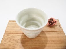 画像2: 紋花彩泥掻落　naminami cup（マーブル/ピンク系）　【nicorico】 (2)