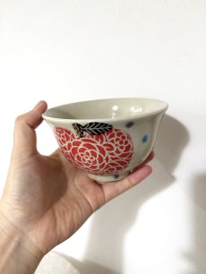 画像3: N様用　赤×赤りんご　ごはん茶碗　【nicorico】 (3)