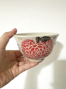 画像1: N様用　赤×赤りんご　ごはん茶碗　【nicorico】 (1)