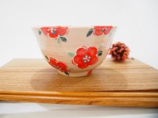 画像4: イッチン花紋　ごはん茶碗 （ピンク)【nicorico】 (4)