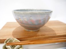 画像5: 練上マーブル斜鎬　ごはん茶碗　1【甲和焼　芝窯】 (5)