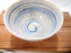 画像4: 練上マーブル縦鎬　ごはん茶碗　2【甲和焼　芝窯】 (4)