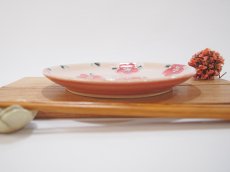 画像2: イッチン花紋　取皿・ケーキ皿 （ピンク)【nicorico】 (2)