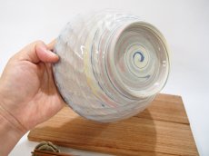 画像6: 練上マーブル斜鎬　どんぶり・中鉢【甲和焼　芝窯】 (6)