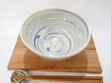画像2: 練上マーブル縦鎬　どんぶり・深鉢【甲和焼　芝窯】 (2)