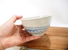 画像5: 練上マーブル縦鎬　ごはん茶碗　2【甲和焼　芝窯】 (5)