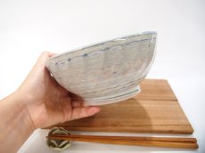 画像3: 練上マーブル斜鎬　どんぶり・中鉢【甲和焼　芝窯】 (3)