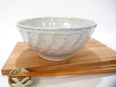 画像4: 練上マーブル斜鎬　どんぶり・中鉢【甲和焼　芝窯】 (4)