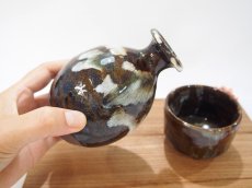 画像4: 甲和土　徳利 【甲和焼　芝窯】 (4)