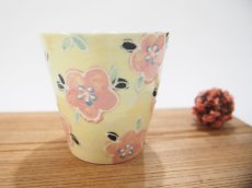 画像4: イッチン花紋　フリーカップ （イエロー)【nicorico】 (4)