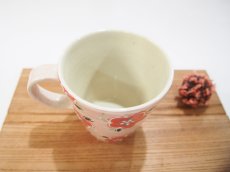 画像2: イッチン花紋　マグカップ （大）（薄ピンク)【nicorico】 (2)